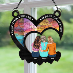 Mother And Daughter Pendant On The Moon