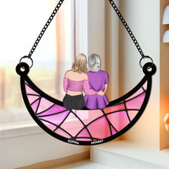 Mother And Daughter Pendant On The Moon
