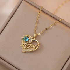 High Grade Zircon Heart Flower Pendant