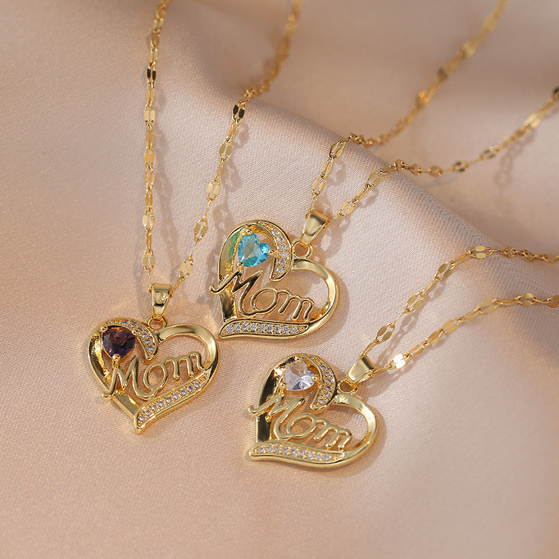 High Grade Zircon Heart Flower Pendant