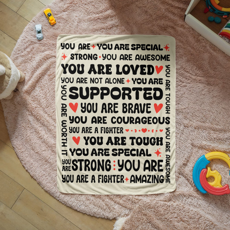 To My Daughter Braver (From Mom) – Sherpa Fleece Blanket