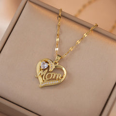 High Grade Zircon Heart Flower Pendant