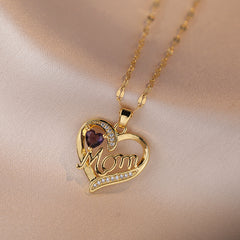 High Grade Zircon Heart Flower Pendant